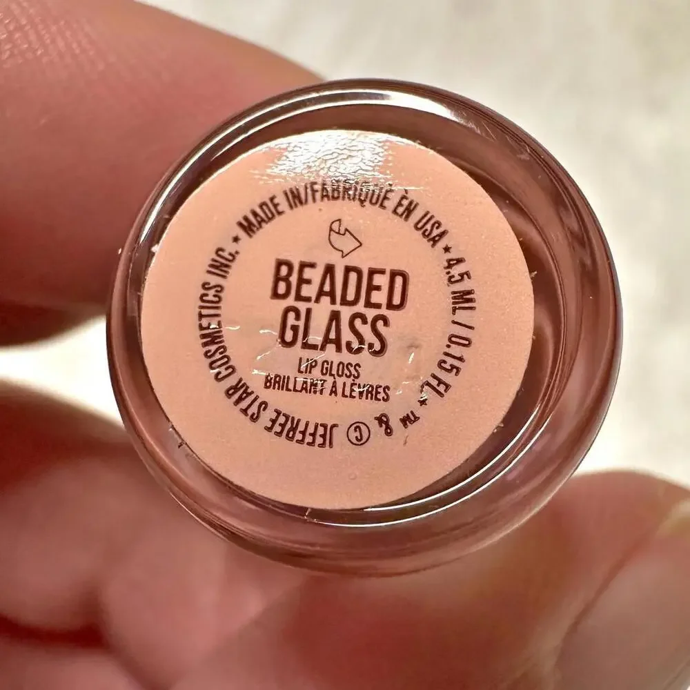 NIB Jeffree Star Beaded Glass The Gloss Lip Gloss Full Size 4.5ml